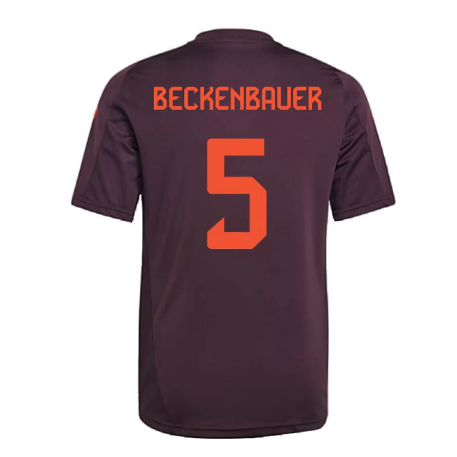 2024-2025 Bayern Munich Training Shirt (Shadow Maroon) - Kids (Beckenbauer 5)