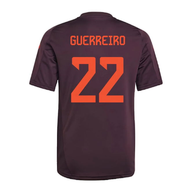 2024-2025 Bayern Munich Training Shirt (Shadow Maroon) - Kids (Guerreiro 22)