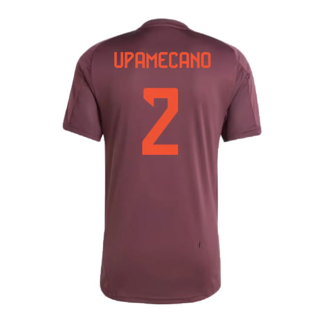 2024-2025 Bayern Munich Training Shirt (Shadow Maroon) (Upamecano 2)
