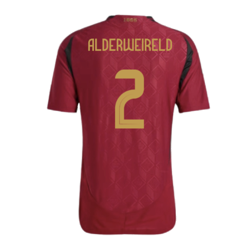 2024-2025 Belgium Authentic Home Shirt (Alderweireld 2)