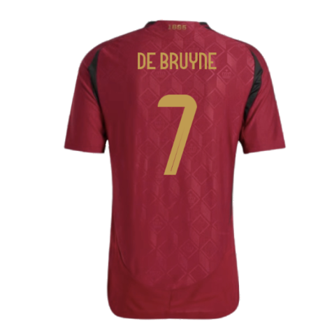 2024-2025 Belgium Authentic Home Shirt (De Bruyne 7)