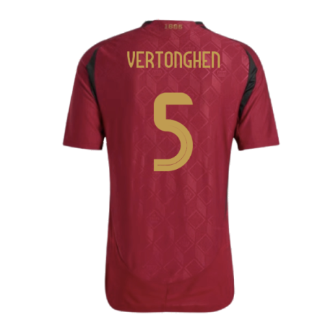2024-2025 Belgium Authentic Home Shirt (Vertonghen 5)