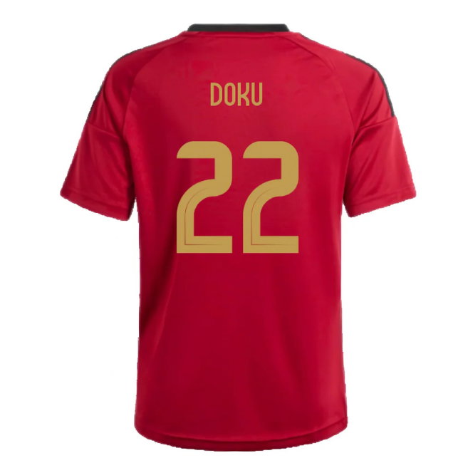 2024-2025 Belgium Home Fan Shirt (Kids) (Doku 22)