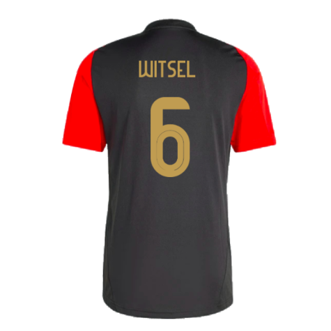2024-2025 Belgium Training Jersey (Black) (Witsel 6)