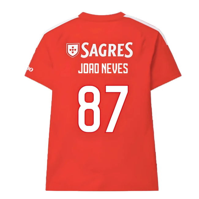 2024-2025 Benfica Home Shirt (Joao Neves 87)