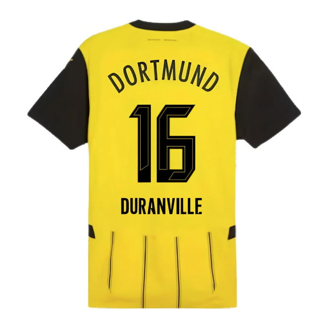 2024-2025 Borussia Dortmund Authentic Home Shirt (Duranville 16)