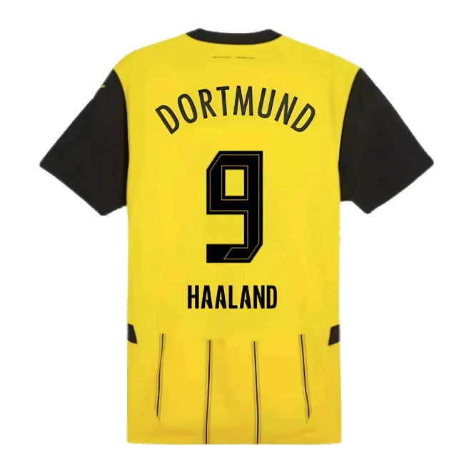 2024-2025 Borussia Dortmund Authentic Home Shirt (Haaland 9)