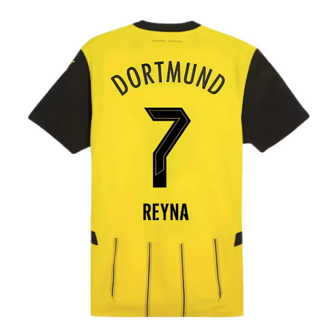 2024-2025 Borussia Dortmund Authentic Home Shirt (Reyna 7)