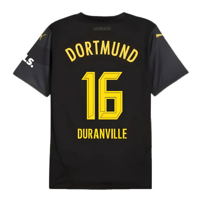 2024-2025 Borussia Dortmund Away Shirt (Kids) (Duranville 16)