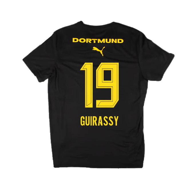 2024-2025 Borussia Dortmund Casuals Tee (Black) (Guirassy 19)