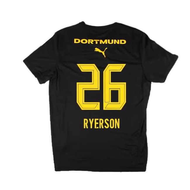 2024-2025 Borussia Dortmund Casuals Tee (Black) (Ryerson 26)