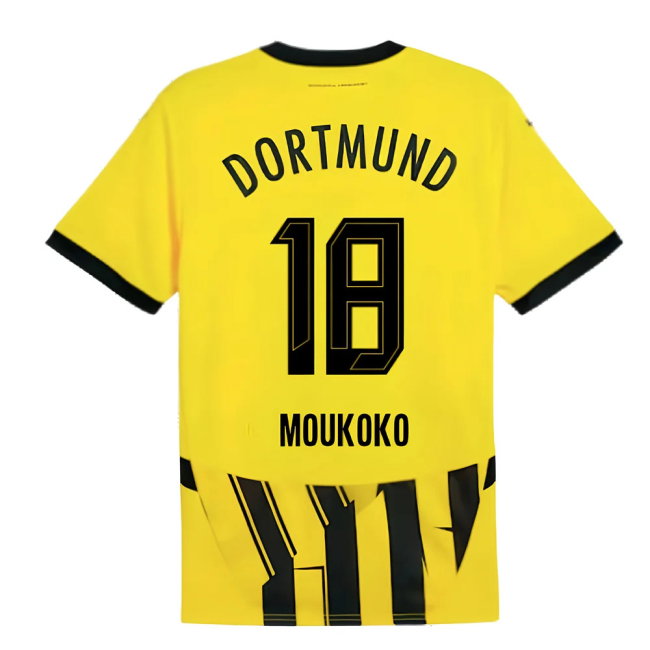 2024-2025 Borussia Dortmund Cup Shirt (Moukoko 18)