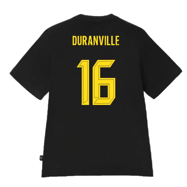 2024-2025 Borussia Dortmund ESS Tee (Black) (Duranville 16)