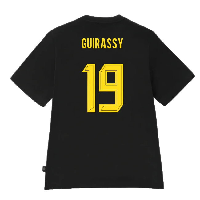 2024-2025 Borussia Dortmund ESS Tee (Black) (Guirassy 19)