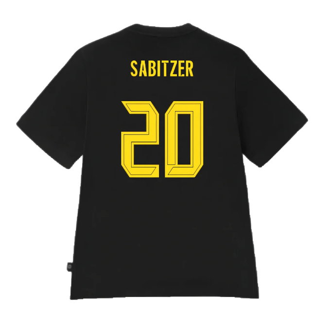 2024-2025 Borussia Dortmund ESS Tee (Black) (Sabitzer 20)