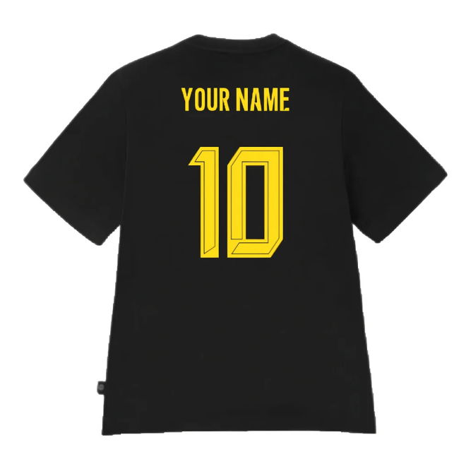 2024-2025 Borussia Dortmund ESS Tee (Black) (Your Name)