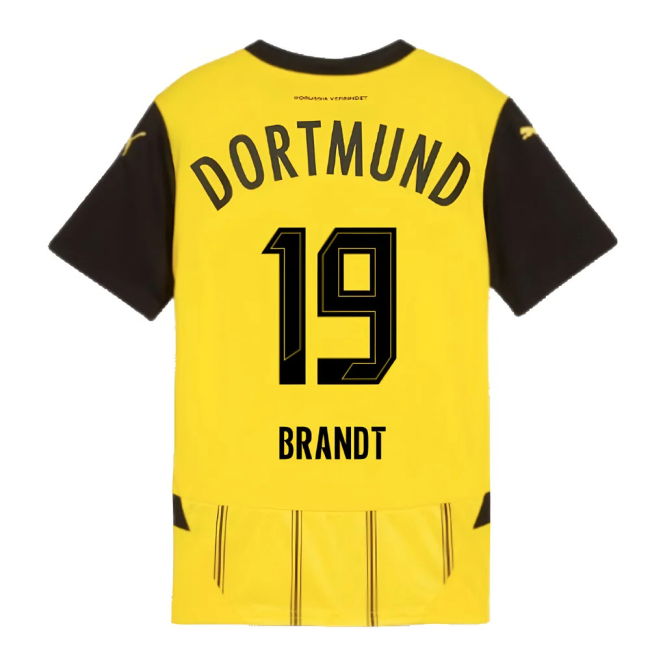 2024-2025 Borussia Dortmund Home Shirt (Kids) (Brandt 19)