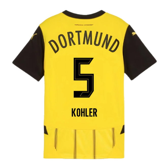 2024-2025 Borussia Dortmund Home Shirt (Kids) (Kohler 5)