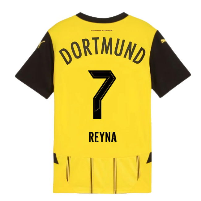 2024-2025 Borussia Dortmund Home Shirt (Kids) (Reyna 7)