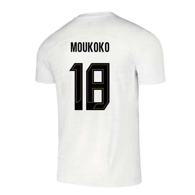 2024-2025 Borussia Dortmund Pre-Match Shirt (White) (Moukoko 18)