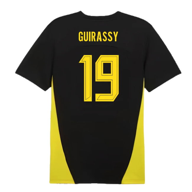 2024-2025 Borussia Dortmund Training Shirt (Black) (Guirassy 19)