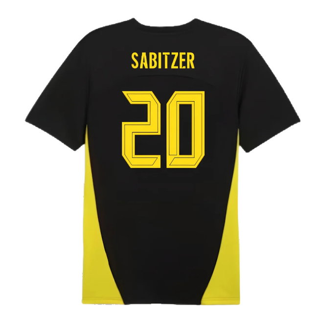 2024-2025 Borussia Dortmund Training Shirt (Black) (Sabitzer 20)