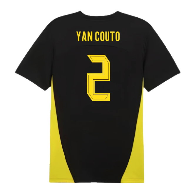 2024-2025 Borussia Dortmund Training Shirt (Black) (Yan Couto 2)