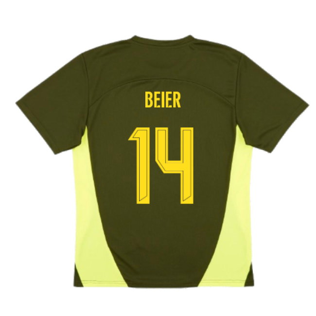2024-2025 Borussia Dortmund Training Shirt (Myrtle) (Beier 14)