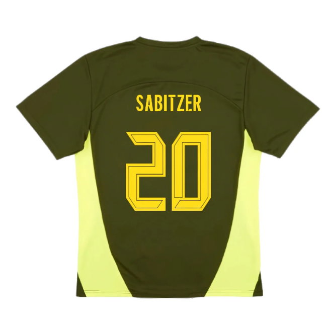 2024-2025 Borussia Dortmund Training Shirt (Myrtle) (Sabitzer 20)
