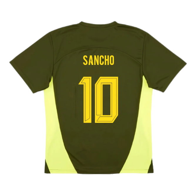 2024-2025 Borussia Dortmund Training Shirt (Myrtle) (Sancho 10)