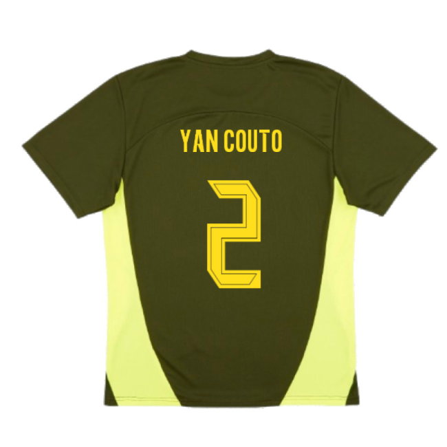 2024-2025 Borussia Dortmund Training Shirt (Myrtle) (Yan Couto 2)