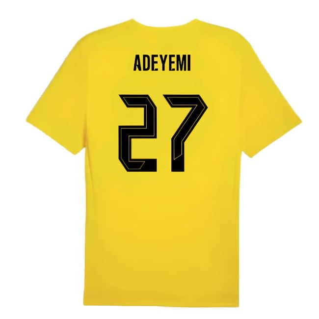 2024-2025 Borussia Dortmund Training Shirt (Yellow) (Adeyemi 27)
