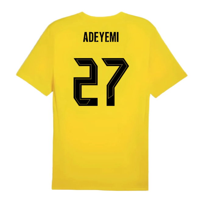2024-2025 Borussia Dortmund Training Shirt (Yellow) - Kids (Adeyemi 27)