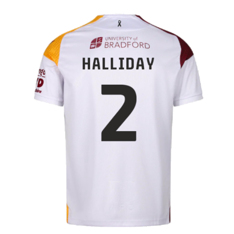 2024-2025 Bradford City Away Shirt (Halliday 2)