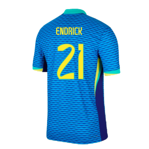 2024-2025 Brazil Away Dri-Fit ADV Match Shirt (Endrick 21)