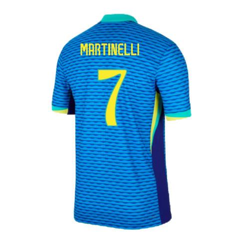 2024-2025 Brazil Away Dri-Fit ADV Match Shirt (Martinelli 7)