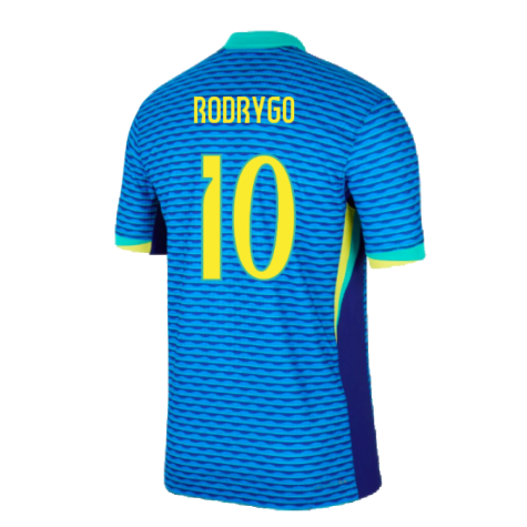 2024-2025 Brazil Away Dri-Fit ADV Match Shirt (Rodrygo 10)