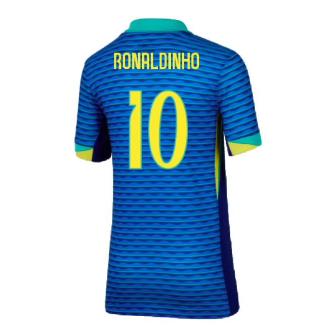 2024-2025 Brazil Away Shirt (Kids) (Ronaldinho 10)