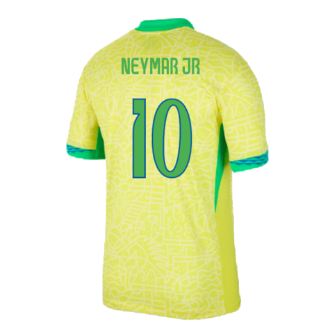 2024-2025 Brazil Home Dri-Fit ADV Match Shirt (Neymar JR 10)