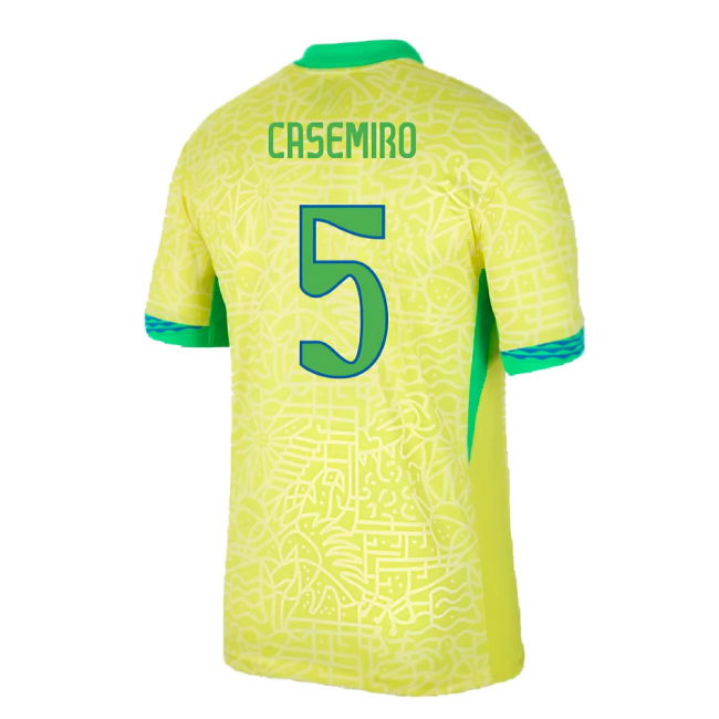 2024-2025 Brazil Home Shirt (Casemiro 5)
