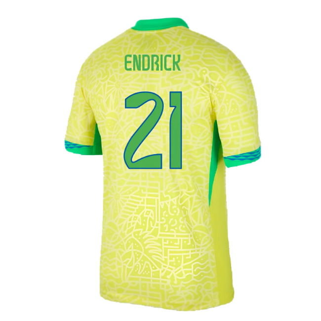 2024-2025 Brazil Home Shirt (Endrick 21)