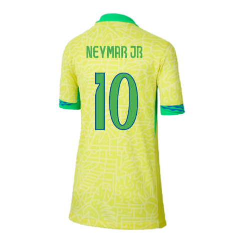 2024-2025 Brazil Home Shirt (Kids) (Neymar JR 10)