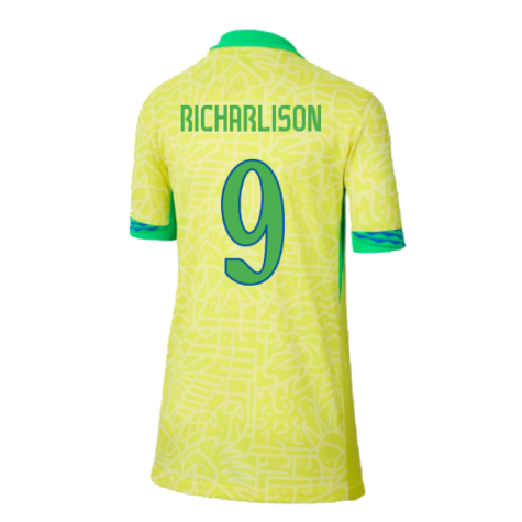 2024-2025 Brazil Home Shirt (Kids) (Richarlison 9)