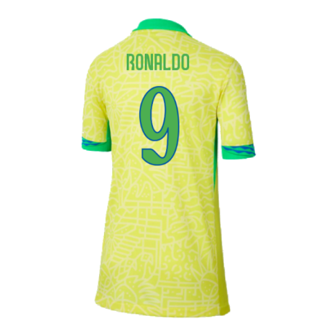 2024-2025 Brazil Home Shirt (Kids) (Ronaldo 9)