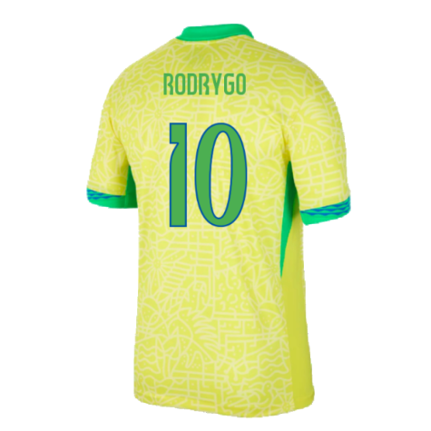 2024-2025 Brazil Home Shirt (Rodrygo 10)