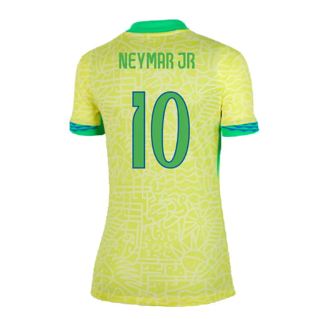 2024-2025 Brazil Home Shirt (Womens) (Neymar JR 10)