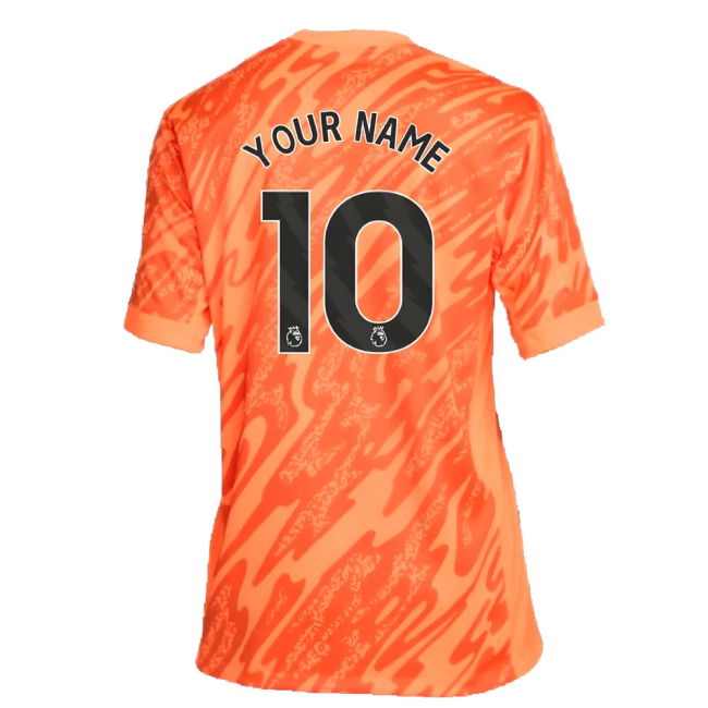 2024-2025 Chelsea Home Goalkeeper Shirt (Orange) (Your Name)