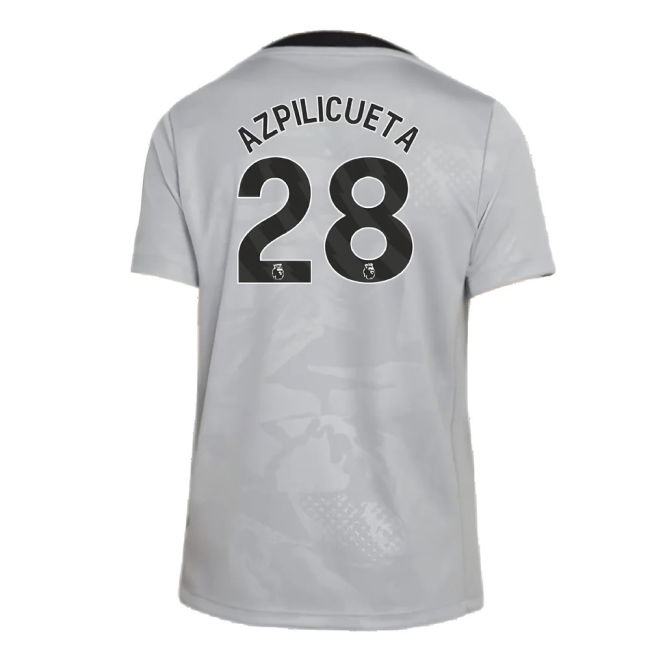 2024-2025 Chelsea Third Academy Pre-Match Shirt (Grey) - Kids (Azpilicueta 28)