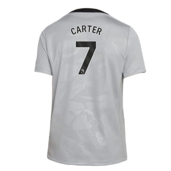 2024-2025 Chelsea Third Academy Pre-Match Shirt (Grey) - Kids (Carter 7)