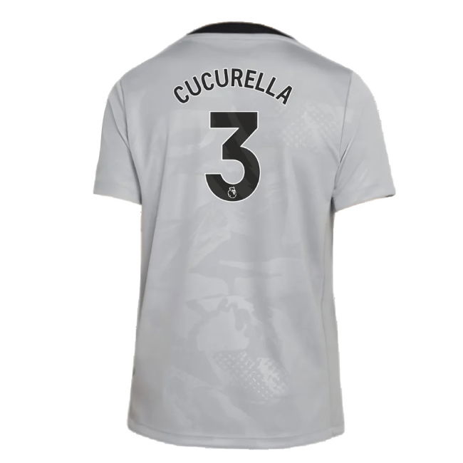 2024-2025 Chelsea Third Academy Pre-Match Shirt (Grey) - Kids (Cucurella 3)